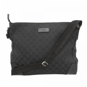 Gucci GG Canvas Shoulder Bag 110054 Black Men's