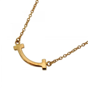 Tiffany T Smile Mini Necklace in 18KYG Yellow Gold for Women