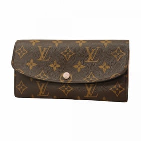 Louis Vuitton Monogram Portefeuille Emilie Long Wallet M61289 Rose Ballerine Women's