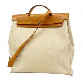 Hermes Hermès Airbag MM Handbag, Toile H Natural, ?C Stamped, 2-Way Bag for Men and Women