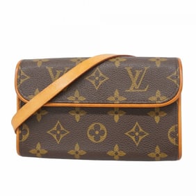Louis Vuitton Monogram Pochette Florentine Waist Bag M51855 Brown Women's