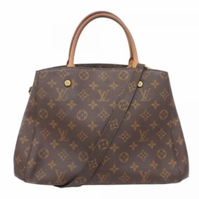 Louis Vuitton Monogram Montaigne MM Handbag M41056 Brown 2-Way Bag for Women