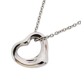 Tiffany Heart Necklace Pt950 Platinum Women's