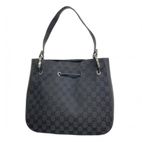 Gucci GG Canvas Shoulder Bag 0013748 Black Women's