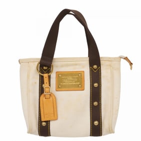 Louis Vuitton Antigua Cabas PM Handbag M40039 Ecru Women's