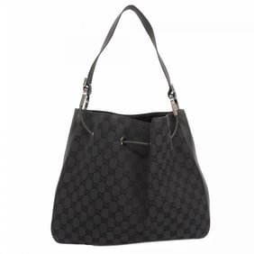 Gucci GG Canvas Shoulder Bag 001 3746 Black Women's