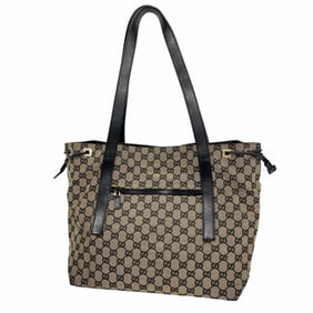 Gucci GG Canvas Tote Bag 019 0493 Black Women's