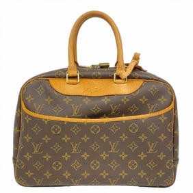 Louis Vuitton Monogram Deauville Handbag M47270 Brown Women's