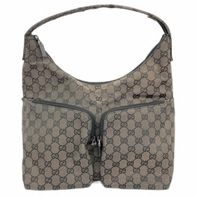 Gucci GG Canvas Shoulder Bag 001 3380 Black Women's