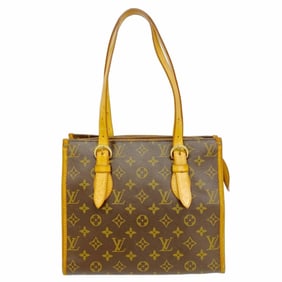 Louis Vuitton Monogram Popincourt Tote Bag M40007 Brown Women's