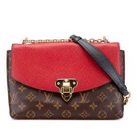 Louis Vuitton Monogram Saint-Placide Chain Shoulder Bag M43713, Cerise Brown Leather, Women's, LOUIS