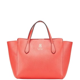 Gucci Children's Swing Mini Tote Handbag 355640 Red and Pink Leather Women's GUCCI