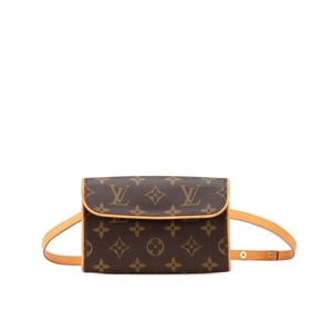 Louis Vuitton Monogram Florentine Pochette Body Bag, Waist Shoulder Bag M51855 Brown Leather Women's