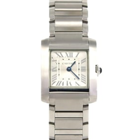 Cartier Tank Française SM WSTA0065 Stainless Steel Quartz Watch