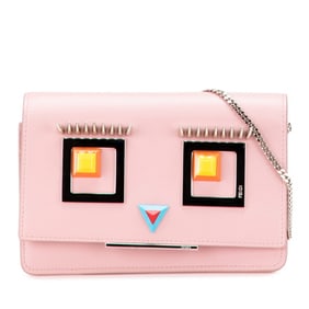 Fendi Hypnotize Chain Shoulder Bag/Wallet Bag 8M0346 Pink Multicolor Leather Women's FENDI