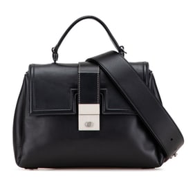 Bottega Veneta Piazza handbag/shoulder bag, 2-way, black leather, women's.