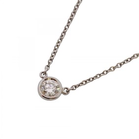 Tiffany Necklace By the Yard 1PD Pt950 Platinum Diamond Women's