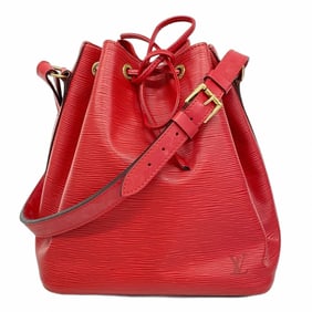 Louis Vuitton Epi Petit Noe Shoulder Bag M44107 Castilian Red for Women