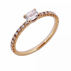 Cartier Etincel Half Eternity Ring in 18K Pink Gold with Diamonds, #46 for Women