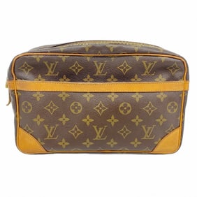 Louis Vuitton Monogram Compiègne 28 Clutch Bag M51845 Brown Men's