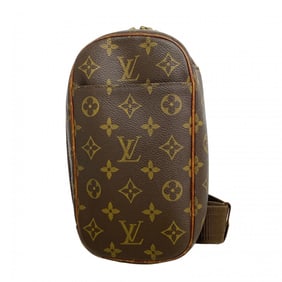 Louis Vuitton Monogram Pochette Ganju Body Bag M51870 Brown Men's