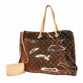 Louis Vuitton Monogram Vinyl Tote Bag, Cabas Cruise, M50500, Brown, Women's