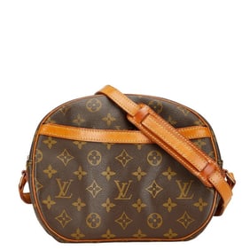 Louis Vuitton Monogram Blois Shoulder Bag M51221 Brown Leather Women's LOUIS VUITTON