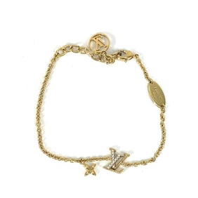 LOUIS VUITTON M00587 Accessory Rhinestone Bracelet - LV Iconic Chain in Gold for Women