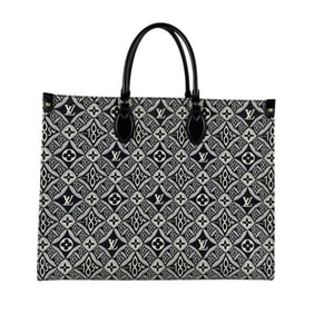 Louis Vuitton Monogram Jacquard On-the-Go GM Shoulder Bag/Handbag, Black, Men's/Women's, M57207