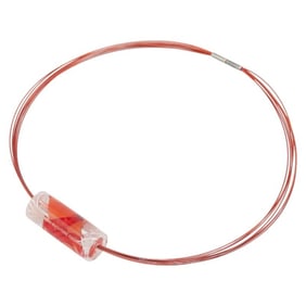 Hermes Hermès Ricine Bijouterie Fantaisie Choker in Red Resin and 925 Sterling Silver for Women