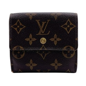 LOUIS VUITTON M61652 Porte Monnaie Pie Carte Credit W Monogram Tri-fold Wallet, Brown, Unisex