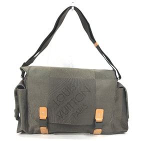 LOUIS VUITTON M93074 Damier Geant Berrier Bag, Crossbody Shoulder Canvas, Men's, Khaki