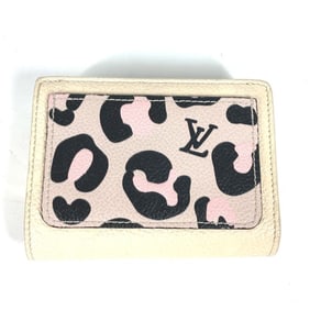 LOUIS VUITTON M80754 Monogram Empreinte Portefeuille Claire Wild at Heart Leopard Print Bifold