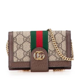 Gucci GG Supreme Ophidia iPhone 7/8 Smartphone Case 523163 Beige Brown Leather Women's GUCCI