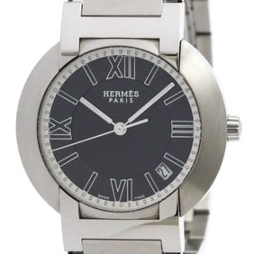 HERMES Nomade Stainless Steel Auto Quartz Mens Watch NO1.710 Polished