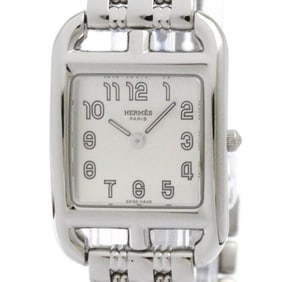 HERMES Capecod Stainless Steel Quartz Ladies Watch CC1.210 Polished
