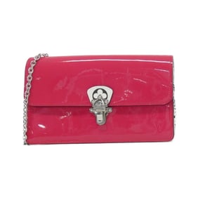 Louis Vuitton Vernis Portefeuille Cherry Wood BB M67793 Chain Wallet