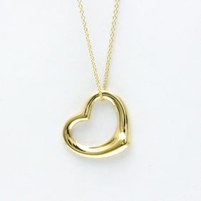 Tiffany Open Heart Yellow Gold (18K) No Stone Men,Women Fashion Pendant Necklace (Gold)