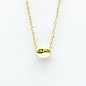 Tiffany Bean Extra Mini Necklace Yellow Gold (18K) No Stone Women,Men Fashion Pendant Necklace
