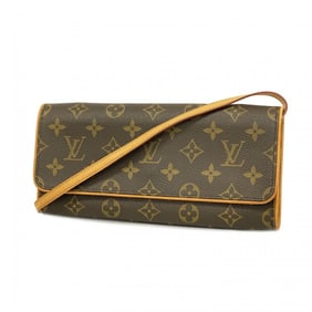 Louis Vuitton Shoulder Bag Monogram Pochette Twin GM M51852 Brown Women's