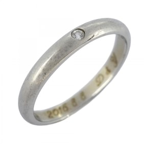 Cartier Ring Classic 1PD Pt950 Platinum Diamond #49 Ladies