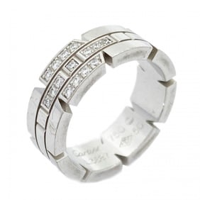 Cartier Ring Maillon Panthere K18WG White Gold Diamond Size 10 Ladies