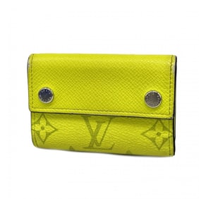 Louis Vuitton Tri-fold Wallet Taigarama Discovery Compact M67629 Jaune Men's