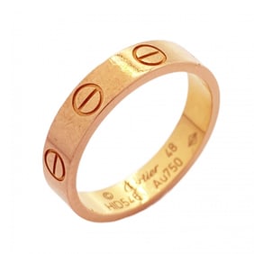 Cartier Ring Love K18PG Pink Gold #48 Ladies