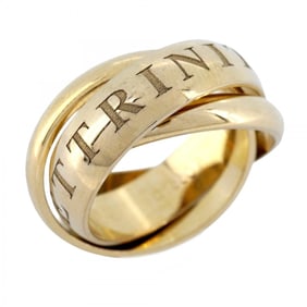Cartier Ring Trinity K18YG Yellow Gold #51 Ladies