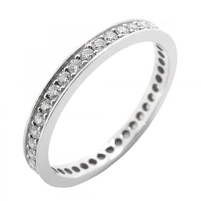 Cartier Ring D'Amour Full Eternity Pt950 Platinum Diamond #54 Ladies