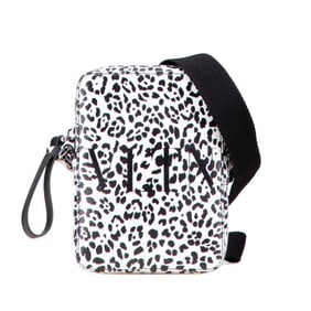 Valentino Dalmatian Crossbody Shoulder Bag in White and Black Leather for Women.