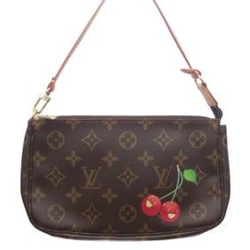 LOUIS VUITTON 2005 M95008 Monogram Cherry Brown Pochette Accessoires Pouch Women's