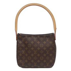 LOUIS VUITTON 2002 Monogram Looping MM Shoulder Bag, Brown, M51146