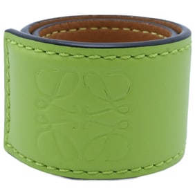 LOEWE Calfskin Slap Bracelet Green Women's